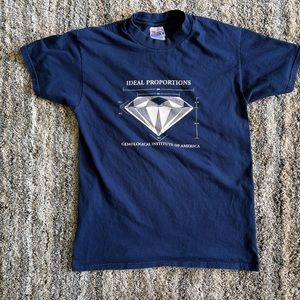 Vintage 90s Hanes Ideal Proportions Gemlogical Institute Shirt